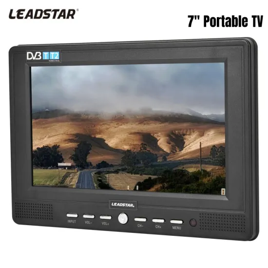 LEADSTAR D768 7'' Portable TV Mini Car TV 16:9 DVB-T/T2 ATSC 1080P 800*480 Digital / Analog/ ATV TV Television Player USB TF MP4
