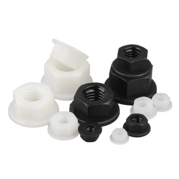 Hot Sale M6 Nylon Hexagon Nuts with Flange - DIN6923