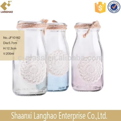 200ML Fresh Milk Glass Bottle