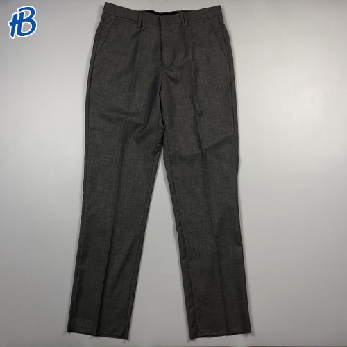 soft casual Men slim grey trousers