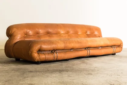 Italian Soriana Sofa by Afra & Tobia Scarpa