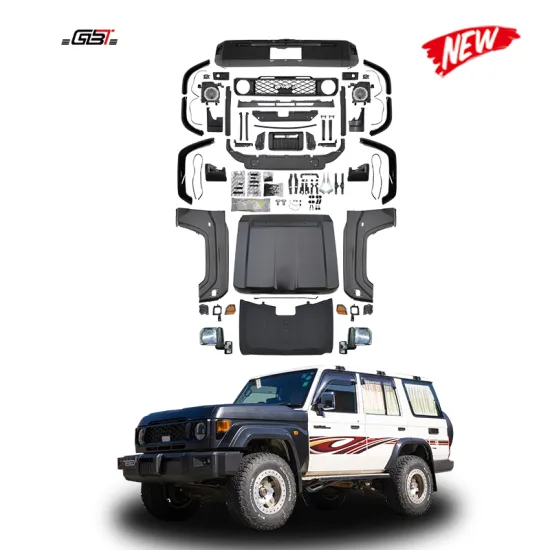 Popular 76 Series Land Cruiser Front Bumper, Headlight, Mirror Upgrade Bodykit for 2002-2022 Toyota FJ 76