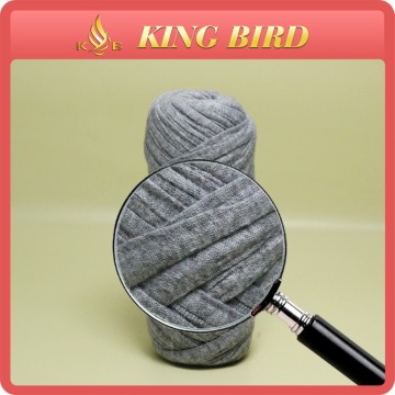 Grey recycle t-shirt yarn of Knitted Fabric