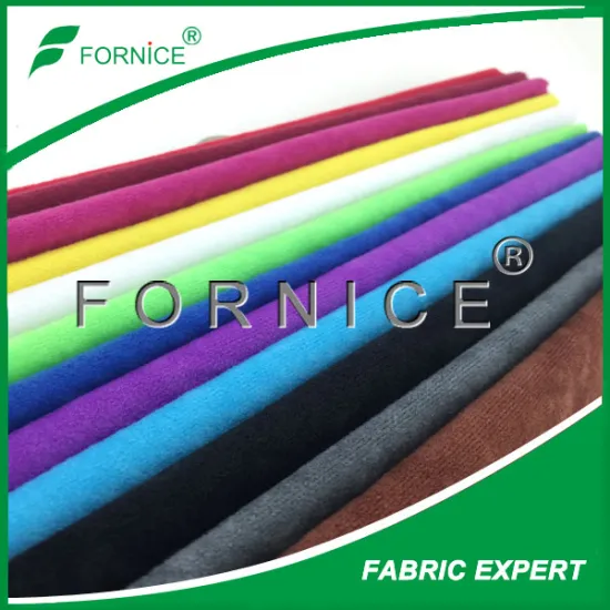 manufacture China 100 polyester knit speckled velvet fabric for uphostery cover