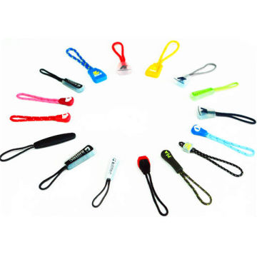 Anti-static Multi-colored Silicone Eco-friendly Silicone Custom Zipper Pulls For Clothing