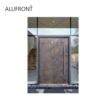 Alufront New Zealand Standard Heat Insulation Hinged Door for Villas - Waterproof Aluminium and Timber