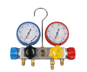 Professional Fitting Assistant: Comprehensive Manifold Gauge Set for Air Conditioner Refrigerants R134, R410a, R22, R407c in Cars