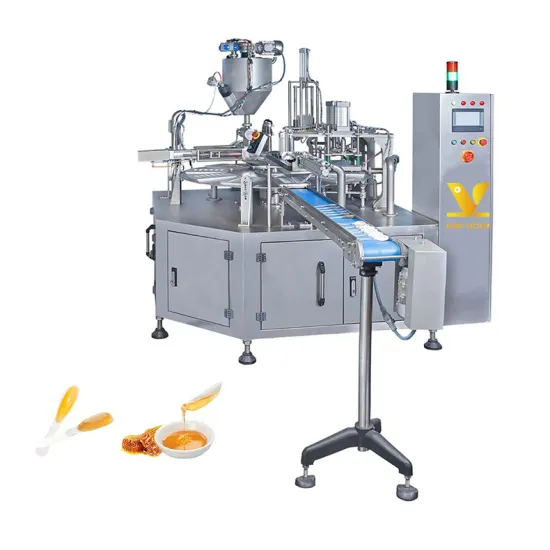 Automatic Filling and Sealing Machine for Disposable Plastic Honey Spoons