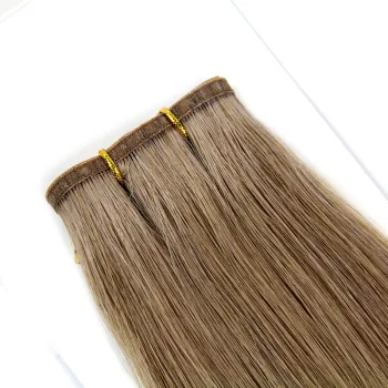 Silk straight flat weft indian hair, 100 virgin human invisible flat wefts,hair extensions double drawn indian flat weft