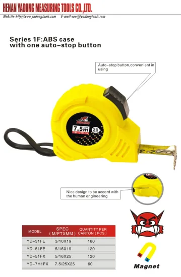 Custom Mini AUTO-STOP measuring tape