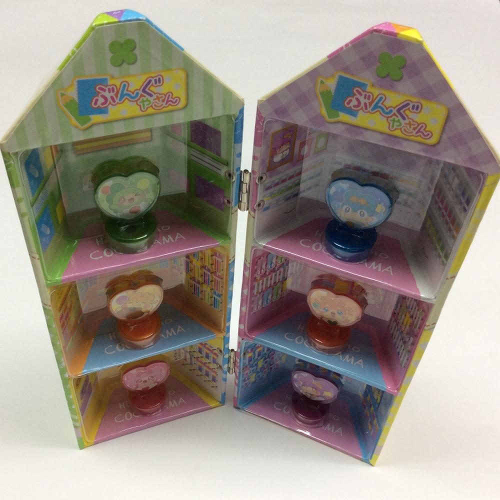 Paper pen-shaped cartoon stamp gift box