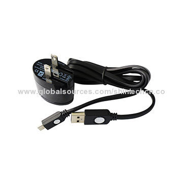 Mini Standard USB Power Adapter with 120mm USB Cable, 5V DC/1A, Measures 40 x 27 x 35mm