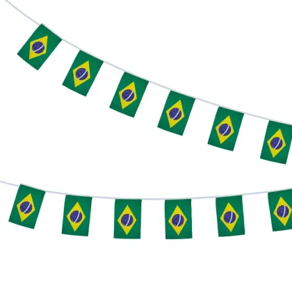 Wholesale national polyester fabric Spain bunting flag