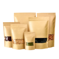 Food grade stand up white kraft paper bag