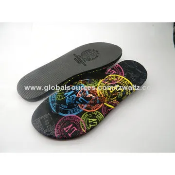 EVA Flip-flops/Sandals with Lamy PU and Colorful Printing Insole