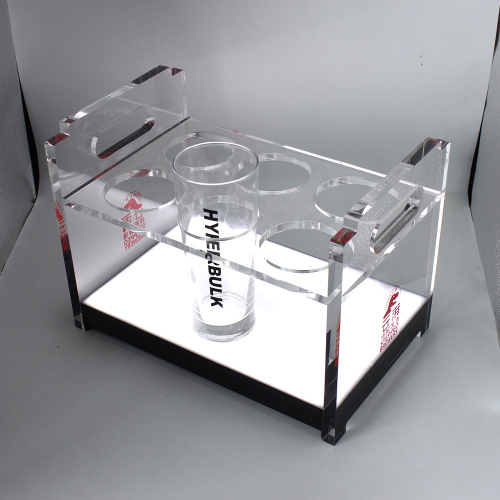 Transparent acrylic wine bottle storage display rack