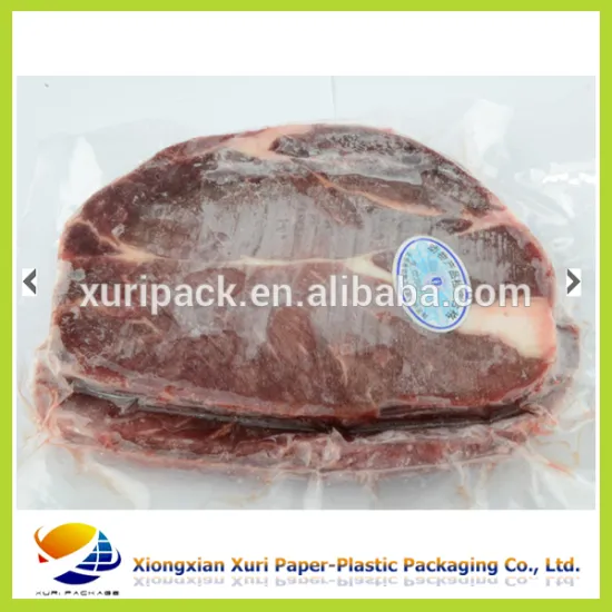 Food grade plastic frozen food packaging bags with printing