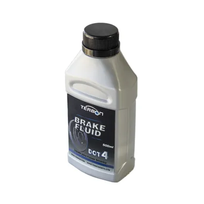 500ml Terbon Brake Fluid DOT 4 - Plastic Flat Bottle Car Brake Lubricant