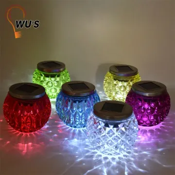 Fine appearance factory supply glass solar stake lights