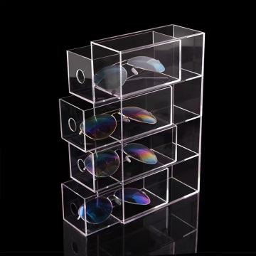 Custom plexiglass small storage box with drawers