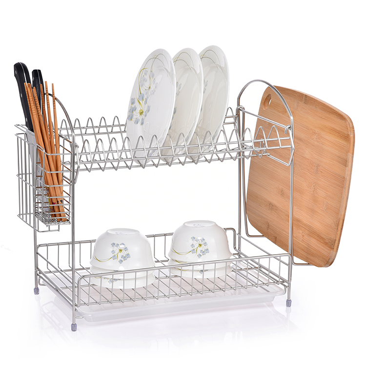 2 tier dish drying storage rack dish shelf