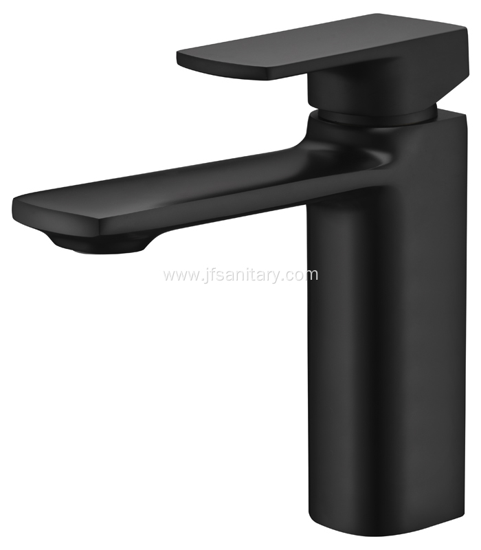 Brass Bathroom Faucet With Black Colour