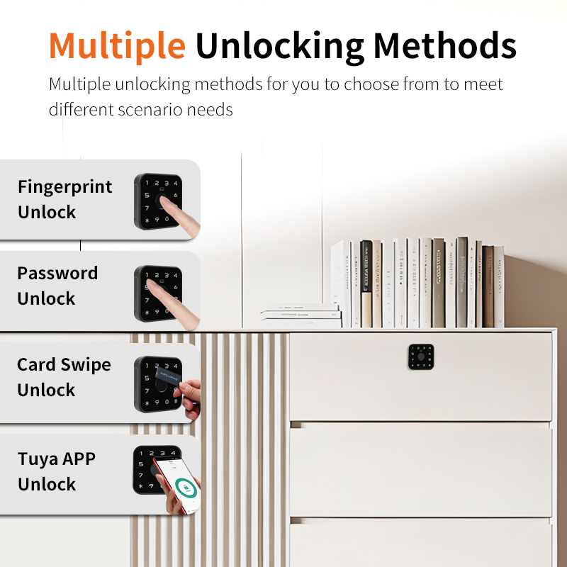 Digital biometric furniture lock