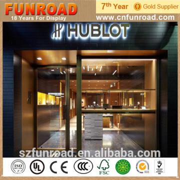 Shopping Mall Modern Wooden Watches Display Case