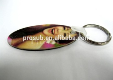 DIY sublimation heat transfer French fiber key ring