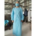 Disposable White Coverall Isolation Gown Waterproof Gown PE