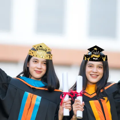 Graduation Party Supplies: Decorative Paper Hats and Props
