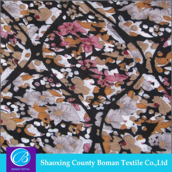 Textiles supplier Soft Plain viscose fabric printed