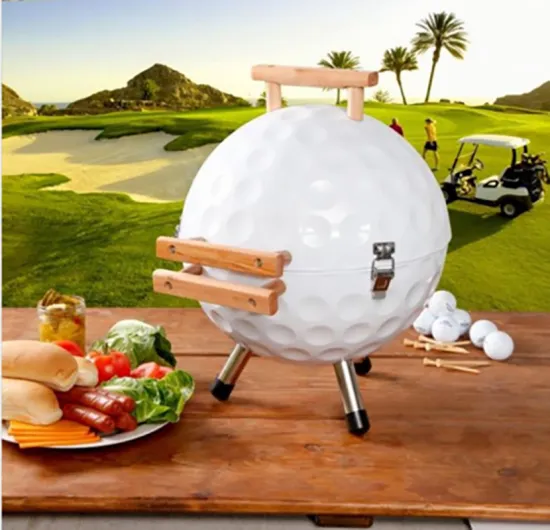 2024 Golf-Shape Portable BBQ Grill: Lightweight, Convenient, and Perfect for Outdoor Spaces