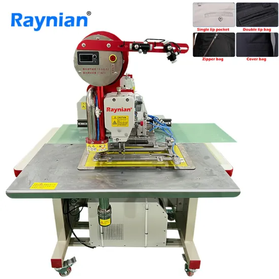 Raynian 3520 Clothing Pocket Automatic Laser Cutting CNC Sewing Machine: Precision Textile Manufacturing Solution