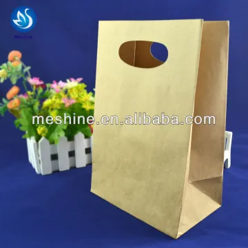 kraft paper bag with cut handle