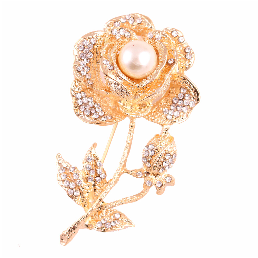 Fashion new Rose flower pin