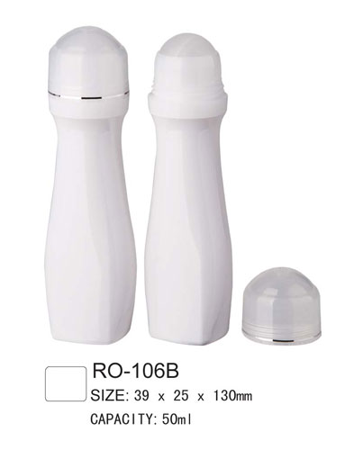 Plastkosmetisk roll-on flaska RO-106B