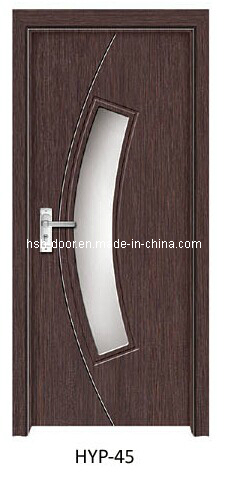 Interior PVC Door with Glass Design-Hyp-45