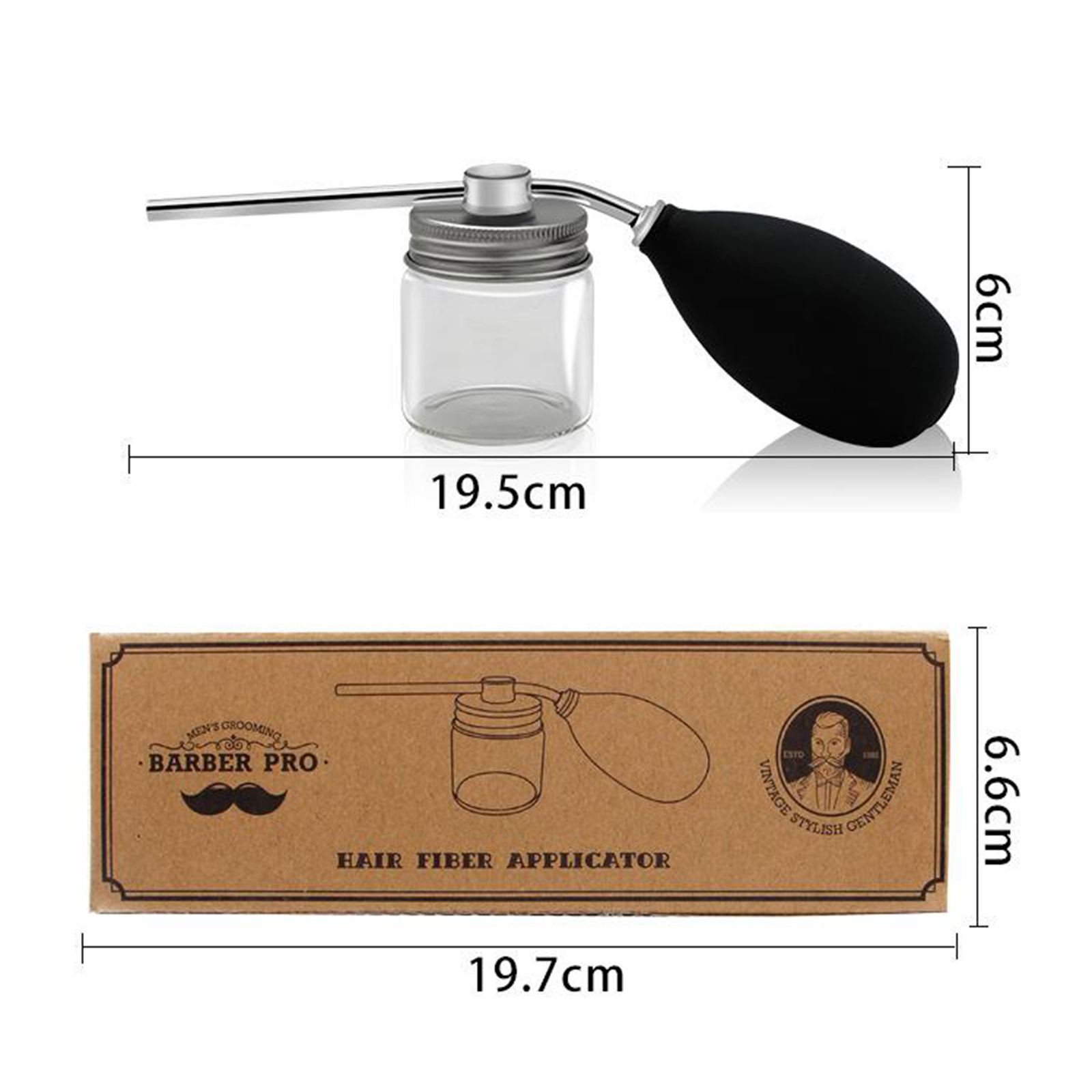 Refillable Talc Powder Blower Puffer Barbers Hairdressers Talcum Bottle Hair Salon Barber Powder