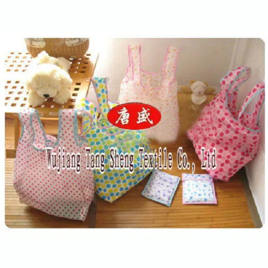 Recycled polyester fabric for shopping bag and unbrella