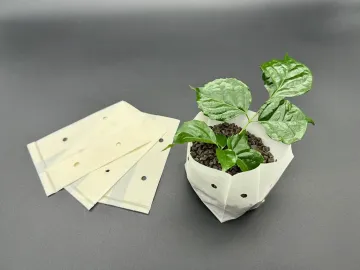 Fully degradable corn starch seedling bag