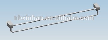 New design contemporary bathroom wall fitting accessories chrome plating brass double towel bar/600mm