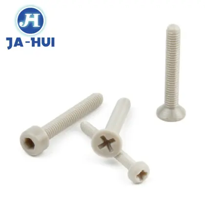 PI Polyimide Plastic Fastening Screws flat phillips head Cap Screw