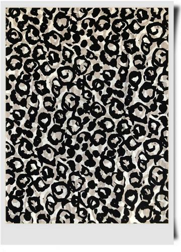 linen cotton black white print fabric