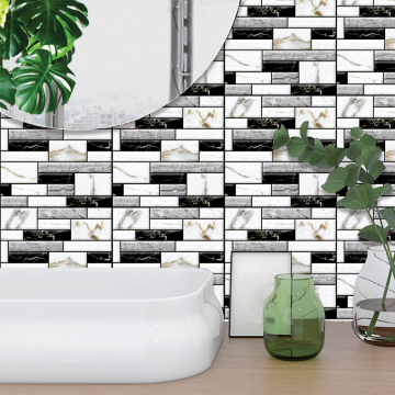 Multi-Color Customizable Self-Adhesive 3D Wall Tile Stickers for Home Decor
