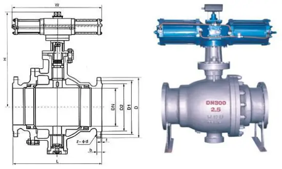 Large Diameter Pneumatic Unloading Ball Valve
