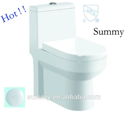 American Standard CUPC toilet seat cover and toilet bowl