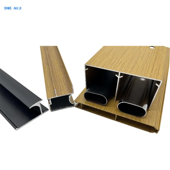Morocco High Similarity Wood Color Anodized Aluminum Profiles for Kitchen Doors and Windows