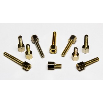 M3x20mm 6mm brass zinc plated support