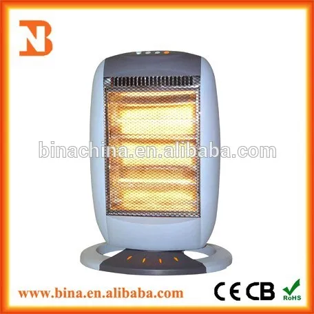 3 heat setting round baseboard halogen infrared room heater